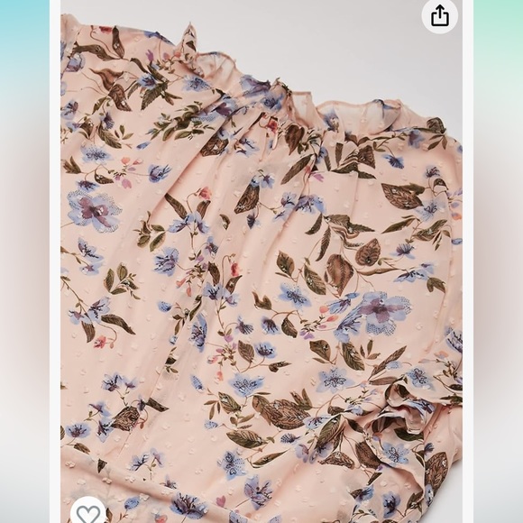 Tahari Maxi Dress Blushing Botanica Size 10P - Picture 4 of 9